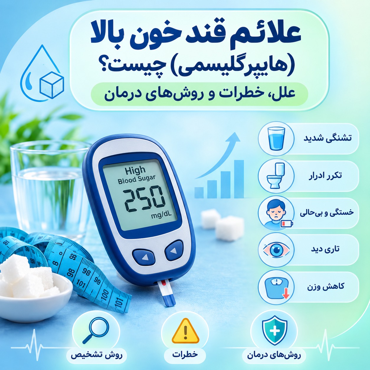 علائم قند خون بالا (هایپرگلیسمی) چیست؟ علل، خطرات و روش‌های درمان