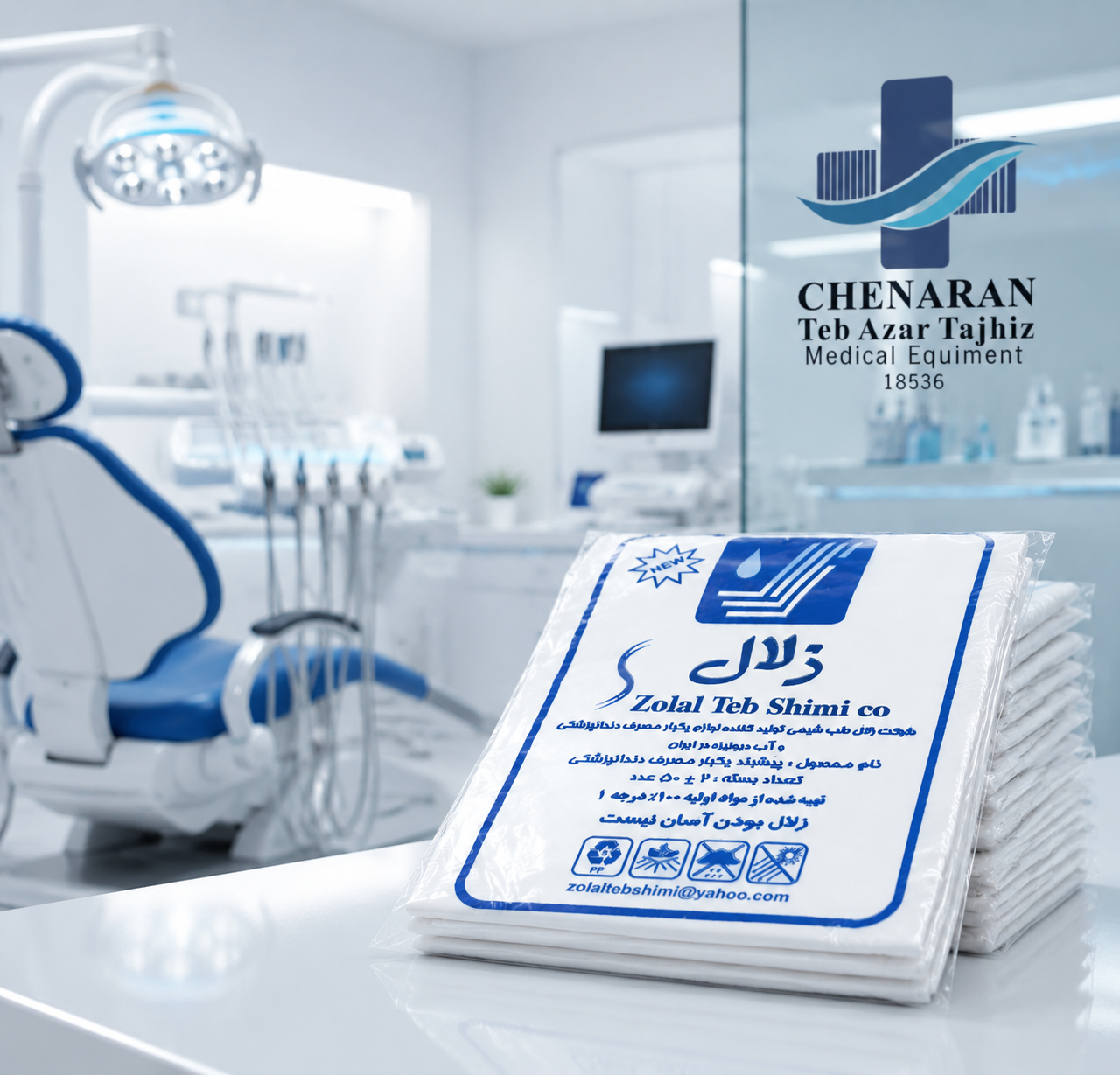 پیشبند یکبار مصرف بیمار زلال