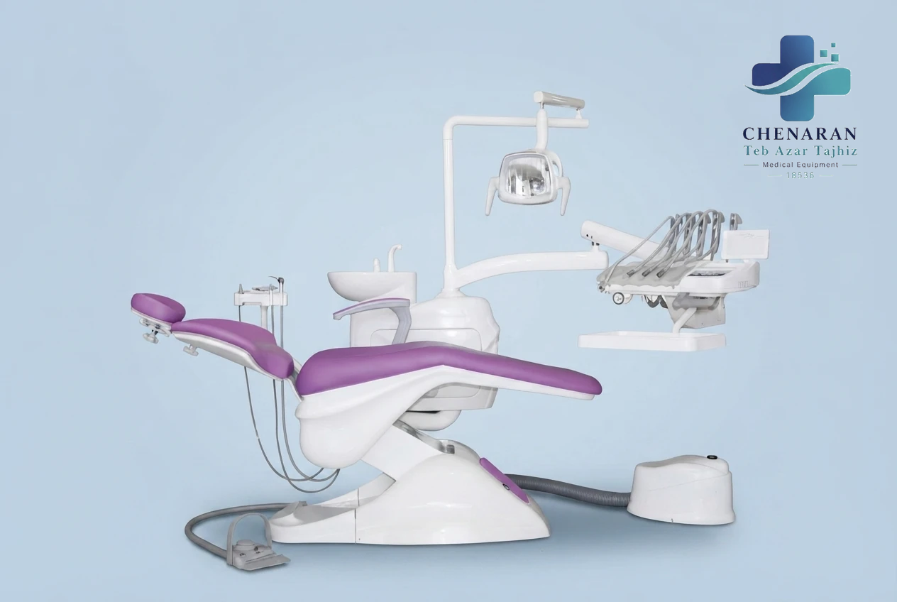 یونیت صندلی پارس طب مدل فیدار پلاس شیلنگ از بالا
